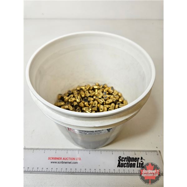Jacketed Round Nose Bullets : Approximately 20.2 lb Including Pail
