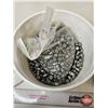 Image 2 : Cast Lead Bullets : .45 ACP : SWC : Approximately 43.4 lb Including Pail