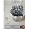 Image 1 : Cast Lead Bullets : .38 Cal : 158 gr SWC : Approximately 57 lb Including Pail