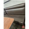 Image 2 : Restaurant Table : Brown Upholstered Booth Bench & (2) Chairs