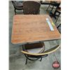 Image 2 : Restaurant Table : Woodgrain Laminate Top : c/w (2) Chairs