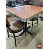 Image 3 : Restaurant Table : Woodgrain Laminate Top : c/w (2) Chairs