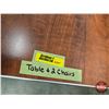 Image 4 : Restaurant Table : Woodgrain Laminate Top : c/w (2) Chairs