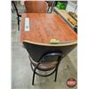 Image 4 : Restaurant Table : Woodgrain Laminate Top : c/w (2) Chairs