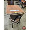 Image 2 : Restaurant Table : Woodgrain Laminate Top : c/w (2) Chairs