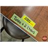 Image 4 : Restaurant Table : Woodgrain Laminate Top : c/w (2) Chairs