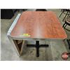 Image 2 : Restaurant Table : Woodgrain Laminate Top : c/w Extra Tabletop