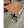 Image 5 : Restaurant Table : Woodgrain Laminate Top : c/w Extra Tabletop