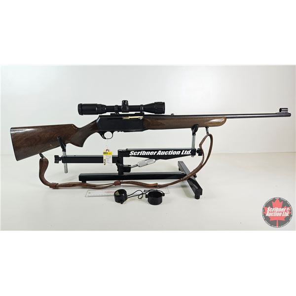 RIFLE: Browning BAR (Belgium) 308 Semi-Auto (c/w Leapers 3-9x32 Scope & Leather Sling)