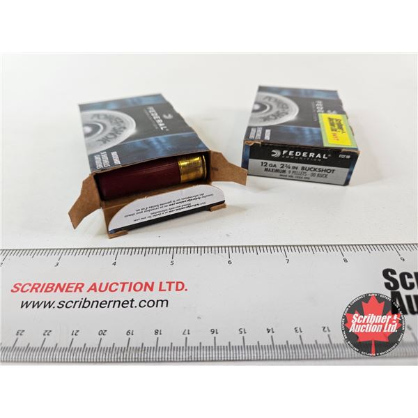 AMMO : Federal Power-Shok : 12ga 2-3/4″ (9 Pellets : 00 Buckshot) (10 Rnds TOTAL)