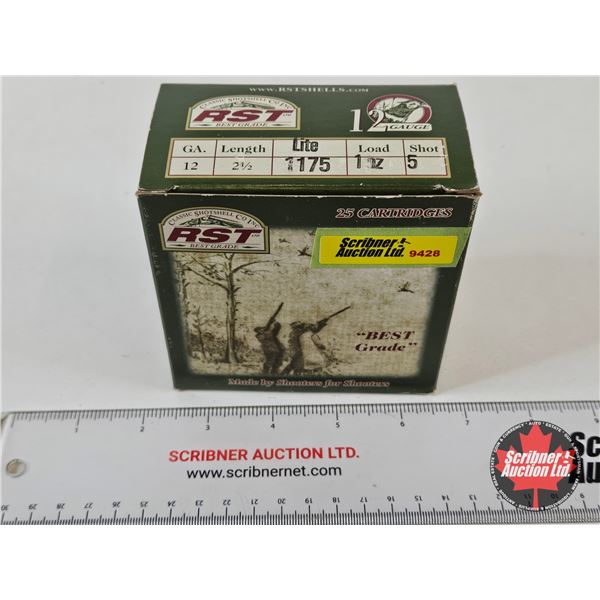 AMMO : RST Best Grade : 12ga 2-1/2″ (1oz : #5 Shot) (25 Rnds TOTAL)
