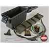 Image 1 : AMMO : 303 British : SP & Blanks (82 Rnds TOTAL) : c/w Military Bandolier & Plastic Ammo Box