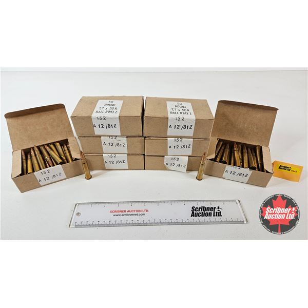 AMMO : Military Surplus : 303 British (7.7x56R : FMJ) (400 Rnds TOTAL)