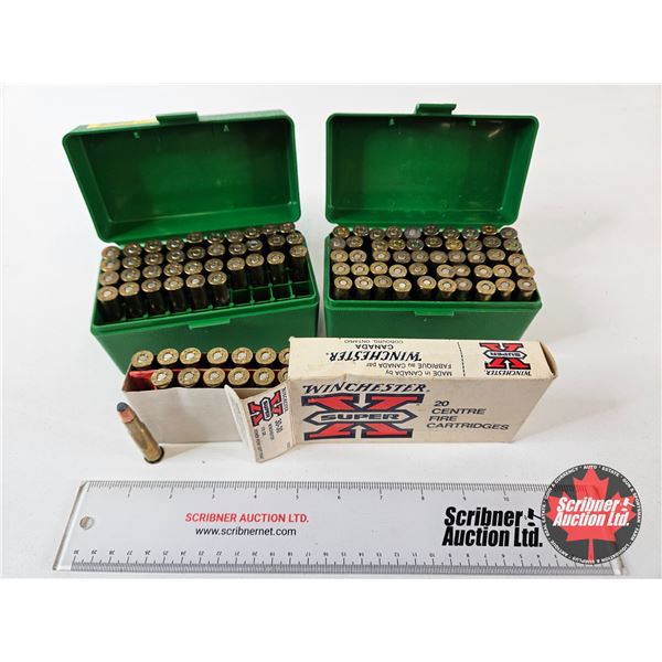 AMMO - Reloads : 30-30 Win (106 Rnds TOTAL) : c/w (2) Plastic Ammo Boxes
