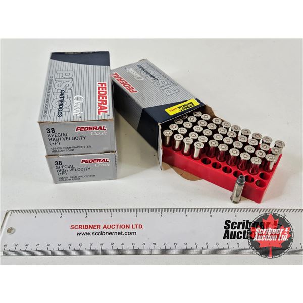AMMO : Federal Classic : 38 Special +P (158gr : SWC HP) (144 Rnds TOTAL)