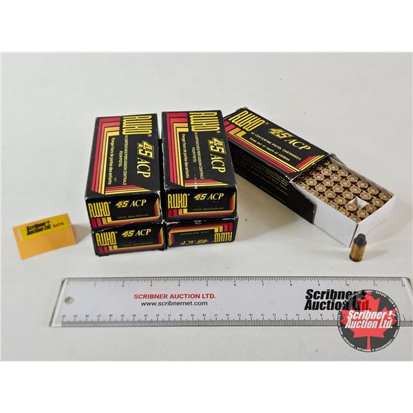 AMMO : Ruko : 45 Auto (230gr : SWC) (250 Rnds TOTAL)