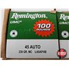 Image 3 : AMMO : Case Lot : Remington UMC : 45 Auto (230gr : MC) (600 Rnds TOTAL)