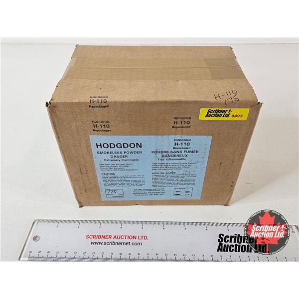 POWDER : Hodgdon H-110 : Smokeless Powder : Unopened Bulk Box (7 lbs)