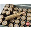 Image 4 : AMMO : Variety of Rifle Rounds (37 Rnds TOTAL) : c/w (41) 22-250 Rem Brass & Plastic Ammo Box