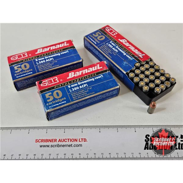 AMMO : Barnaul : 380 ACP (94gr : FMJ) (150 Rnds TOTAL)