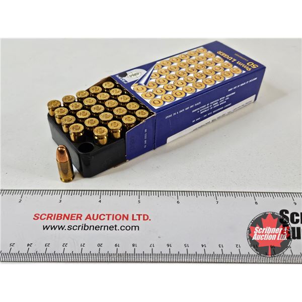 AMMO : Denel PMP : 9mm Luger (115gr : FMJ) (50 Rnds TOTAL)