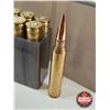Image 2 : AMMO - Reloads : 300 Win Mag (8 Rnds TOTAL) : c/w (20) Brass & Plastic Ammo Holders