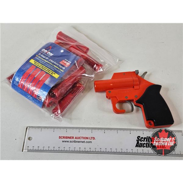 Orion XII : 12ga Signal Flare Pistol : c/w (20) Red Aerial Signal Flares