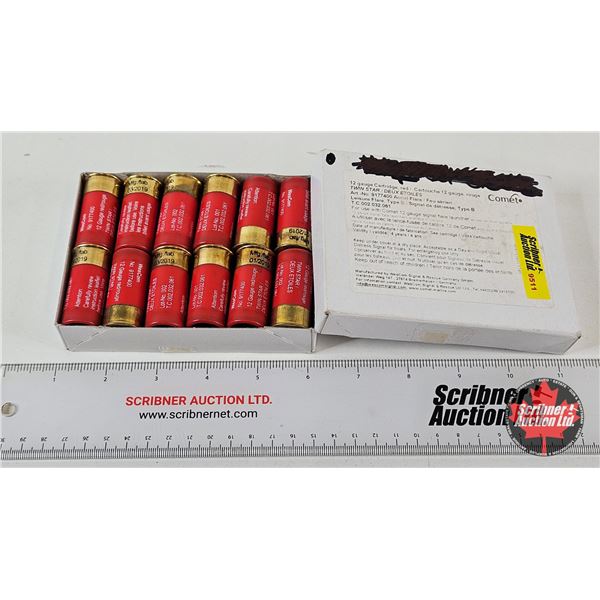 FLARES : Comet Twin Star : 12ga Red Aerial Signal Flares (12 Count TOTAL)