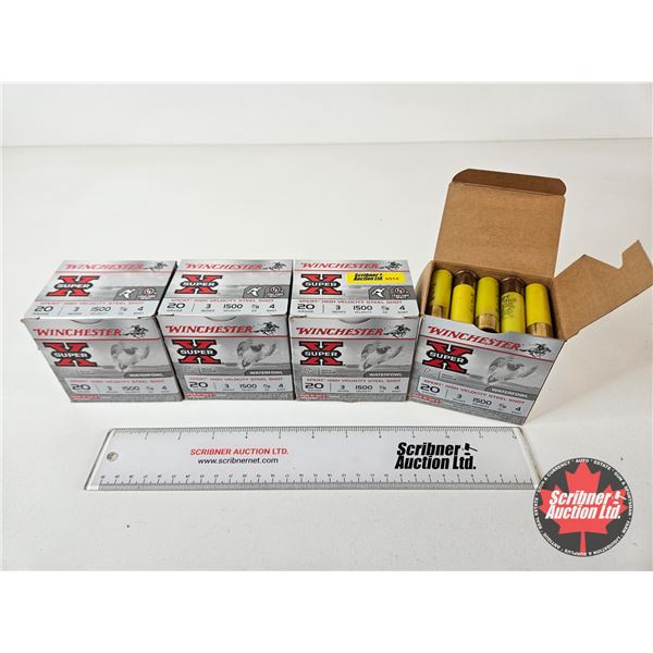 AMMO : Winchester Super-X Xpert : 20ga 3″ (7/8oz : #4 Steel Shot) (100 Rnds TOTAL)