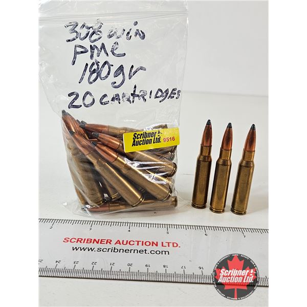AMMO : PMC : 308 Win (180gr : SP) (20 Rnds TOTAL)