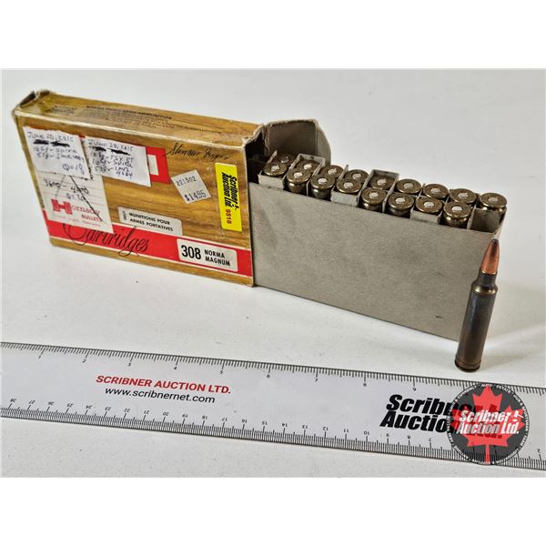 AMMO - Reloads : 308 Norma Mag (18 Rnds TOTAL)