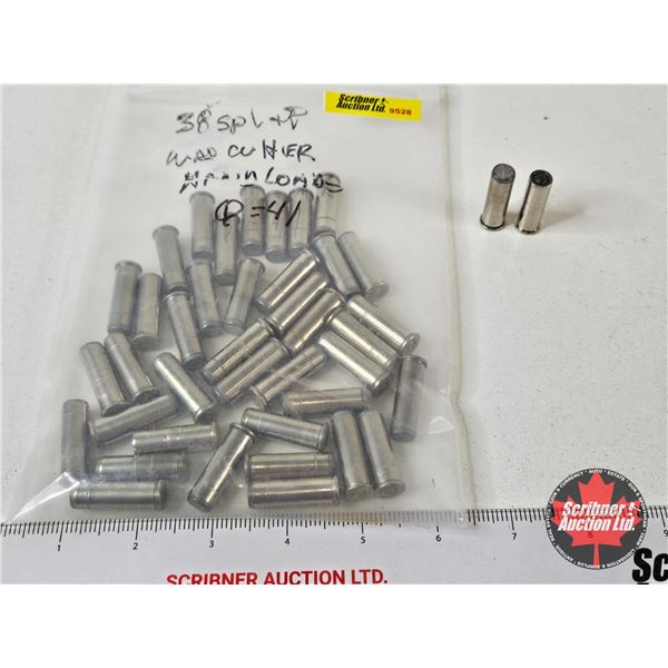 AMMO - Reloads : 38 Special : Wadcutter (41 Rnds TOTAL)