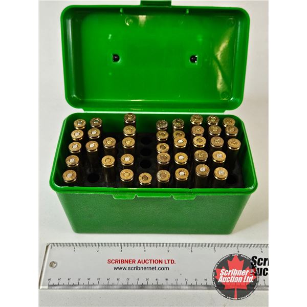 AMMO - Reloads : 350 Rem Mag (26 Rnds TOTAL) : c/w (13) Brass & Case-Gard Box