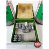 Image 2 : (2) Hodgdon Pyrodex P Containers : c/w 50cal 370gr Maxi-Ball Lead Bullets (45ct) & Plastic Box