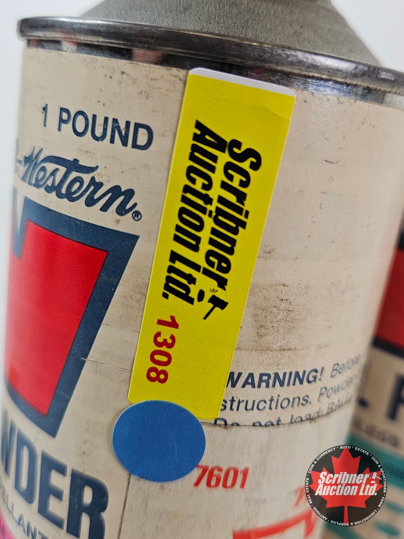 Winchester-Western Powder : (3) Opened Cans : c/w Assorted Primers (283 ...