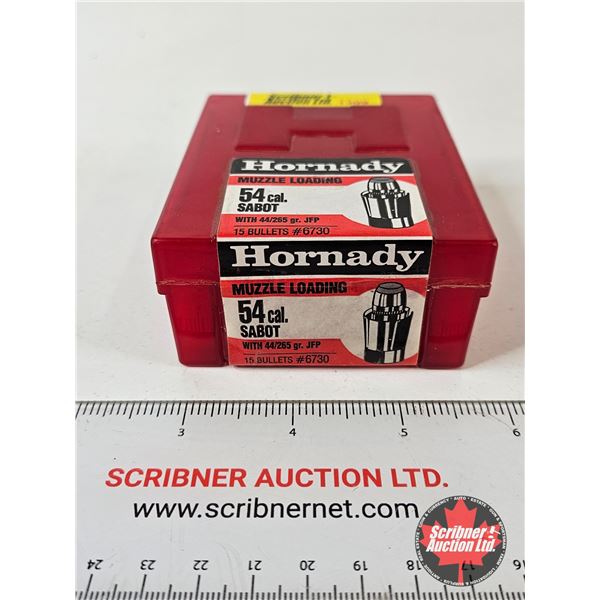 Hornady : 54cal Muzzleloading Sabots with 44cal 265gr JFP Bullets (15 Count)
