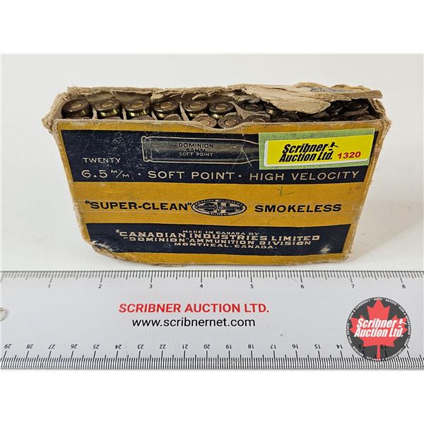 AMMO : CIL Dominion : 6.5mm (160gr : Soft Point) (20 Rnds TOTAL)
