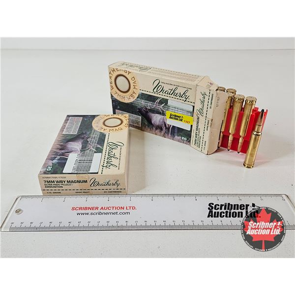 AMMO : Weatherby : 7mm Wby Magnum (175gr : Spire Point) (37 Rnds TOTAL)