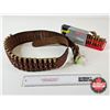 Image 1 : AMMO : Federal & Dominion : 303 British : c/w Levy’s Leather Cartridge Belt (39 Rnds TOTAL)
