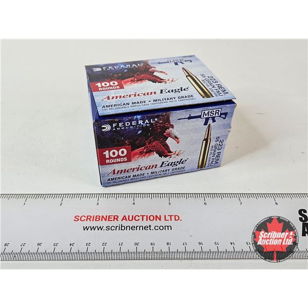 AMMO : Federal American Eagle MSR : 223 Rem (55gr : FMJ) (100 Rnds TOTAL)
