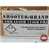 Image 3 : AMMO : Sterling Cross Shooter Brand Battle Brick : 9mm Luger (124gr : FMJ) (200 Rnds TOTAL)