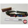Image 1 : AMMO : Variety of 12ga 2-3/4″ : c/w Bandolier & Shell Carrier (20 Rnds TOTAL)