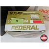 Image 2 : AMMO : Variety of 12ga 2-3/4″ & 3″ : c/w Metal Ammo Box (114 Rnds TOTAL)