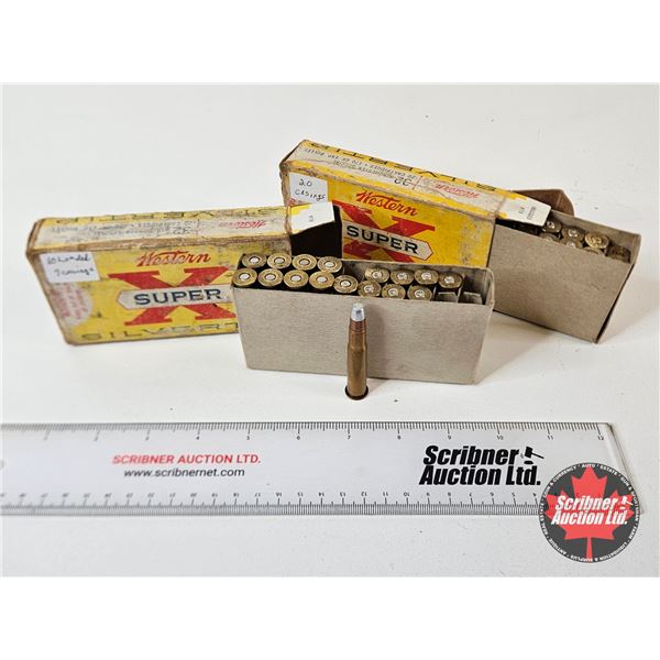AMMO : Western Super-X : 32 Win Special (170gr : Silvertip) (10 Rnds TOTAL) : c/w (27) Brass