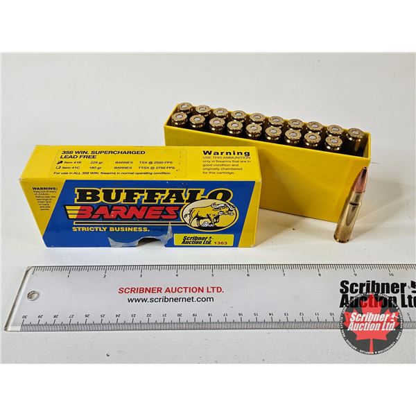 AMMO : Buffalo Barnes : 358 Win (225gr : Barnes TSX) (20 Rnds TOTAL)