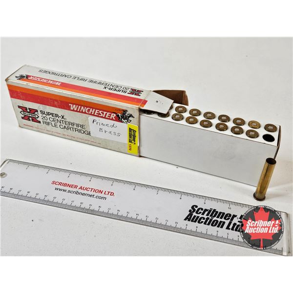BRASS : Winchester : 38-55 : Primed Fired Brass (20 Count TOTAL)