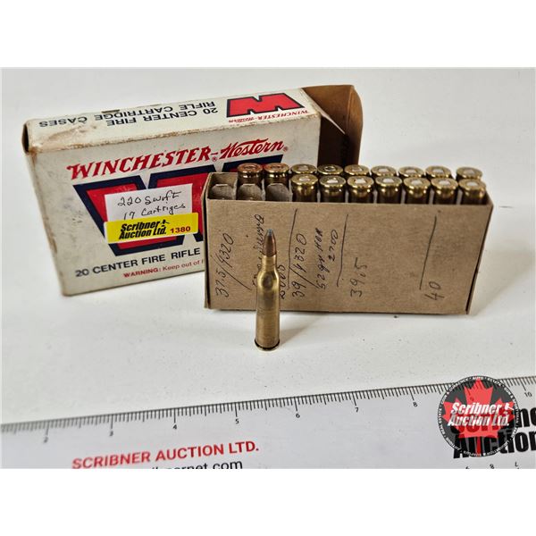 AMMO - Reloads : 220 Swift : PSP (17 Rnds TOTAL)