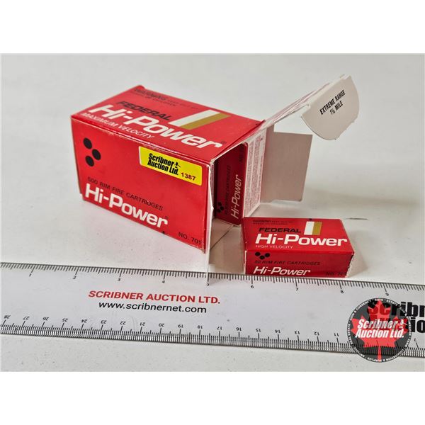 AMMO : Federal Hi-Power : 22 Short (500 Rnds TOTAL)