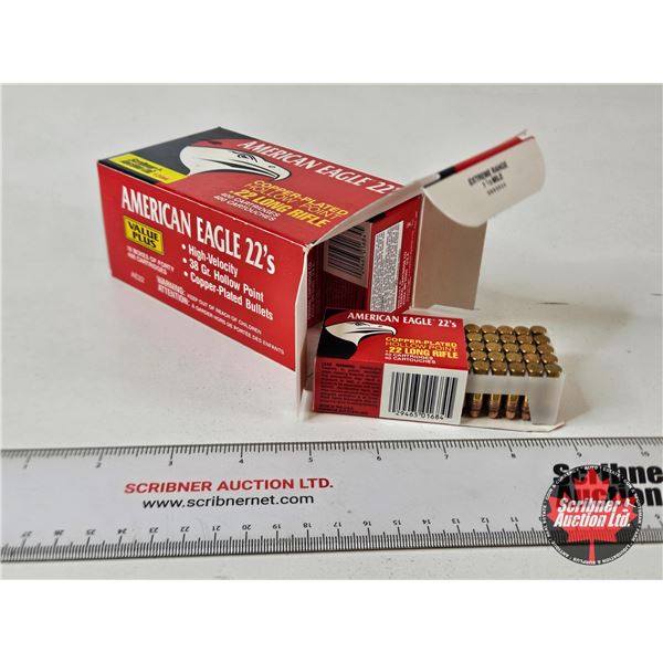 AMMO : Federal American Eagle : 22LR (38gr : CPHP) (400 Rnds TOTAL)