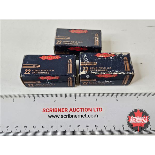 AMMO : Vintage Gevelot : 22LR : HP (142 Rnds TOTAL)